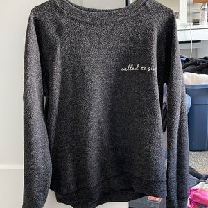 Fleece crewneck black